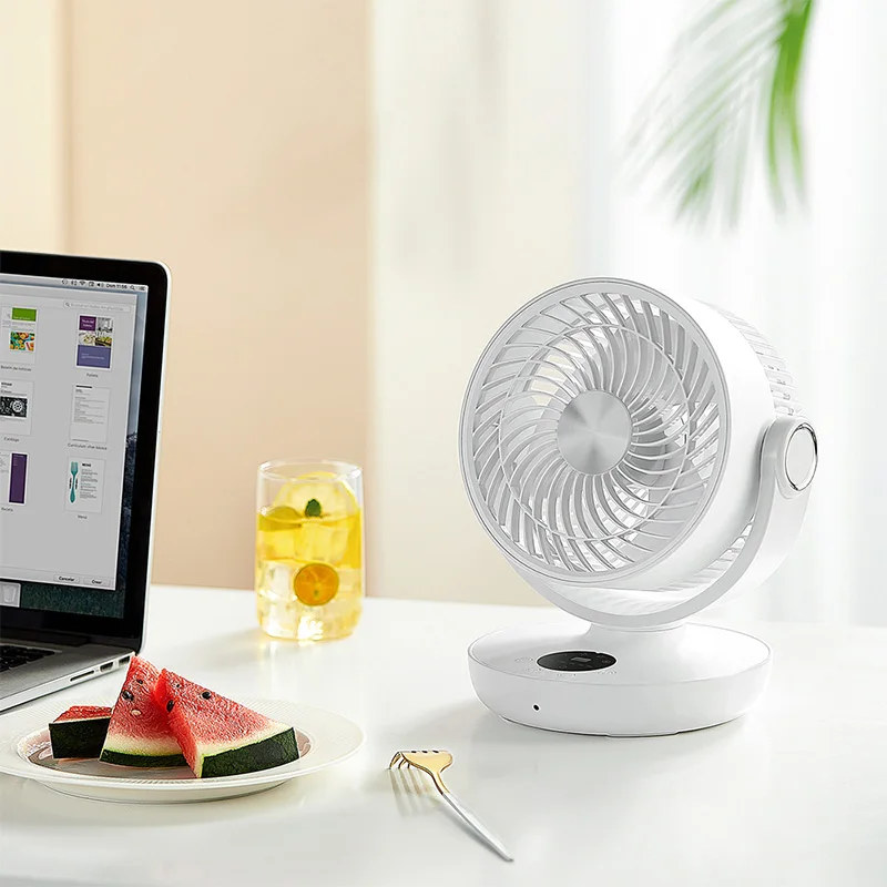 IMYCOO New Remote Control Automatic Head Shaking Desktop Fan Mini Portable Air Cooling Fan