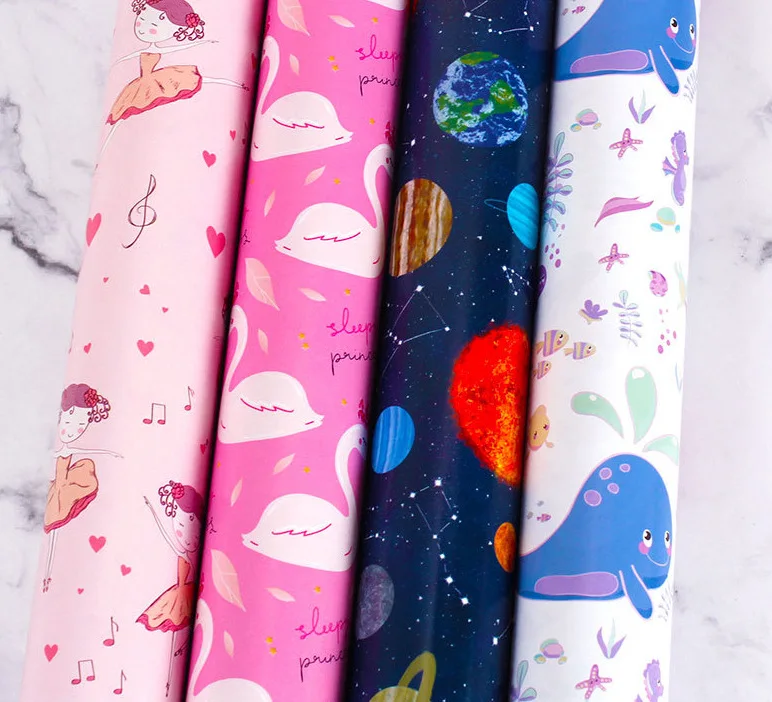 Gift Wrapping Paper Wrap Roll Tissue Custom Sheets Designer Logo Wrapping paper