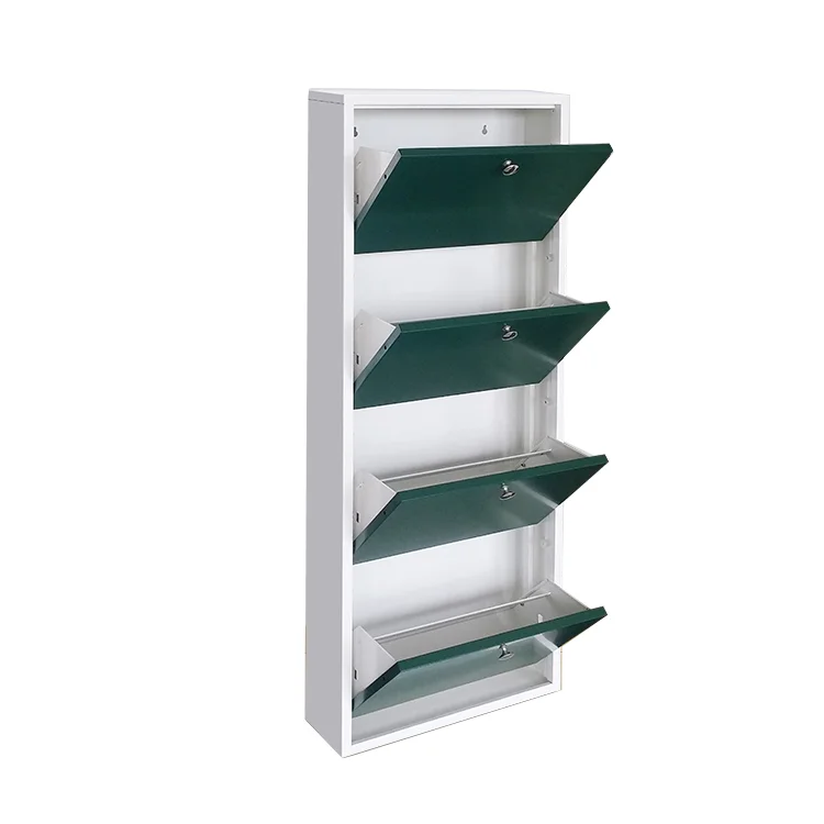 2021 Living Room Modern Narrow Steel Shoe Rack Metal Shoe Storage Cabinet