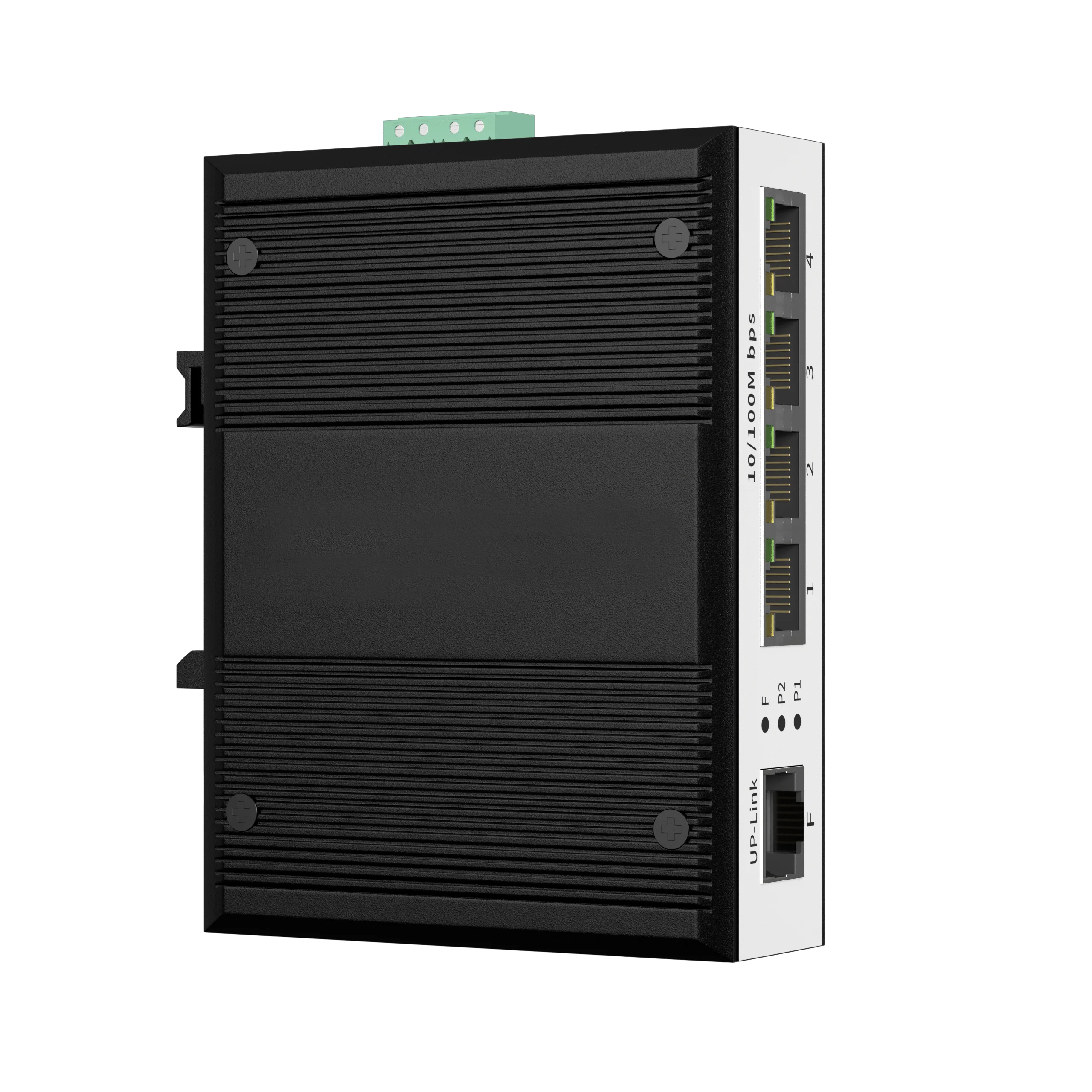 Hot Selling Industrial 100M 5 Ports Ethernet Switch 100Mbps Unmanaged 35mm DIN Rail