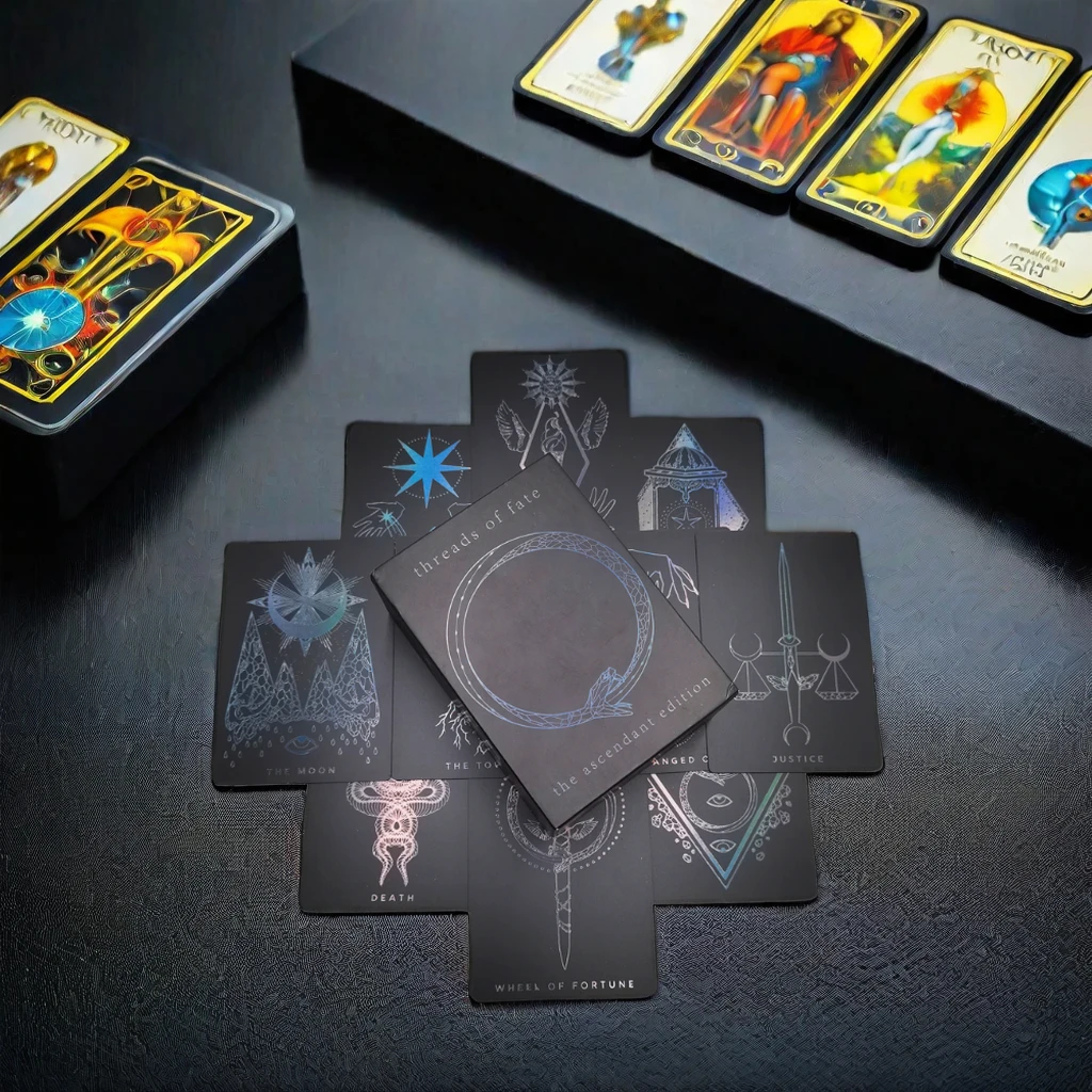 Factory Custom Waterproof PVC Plastic Tarot Cards with Guidebook & Box Made From Durable Paper Material