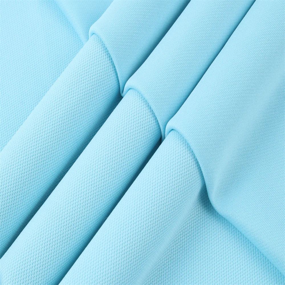 J077 Sample Order DAHONG Fabrics T Shirt Manufacturer Soft Mesh Sweat Shirt Fabric Good Price Sports Wear Fabric