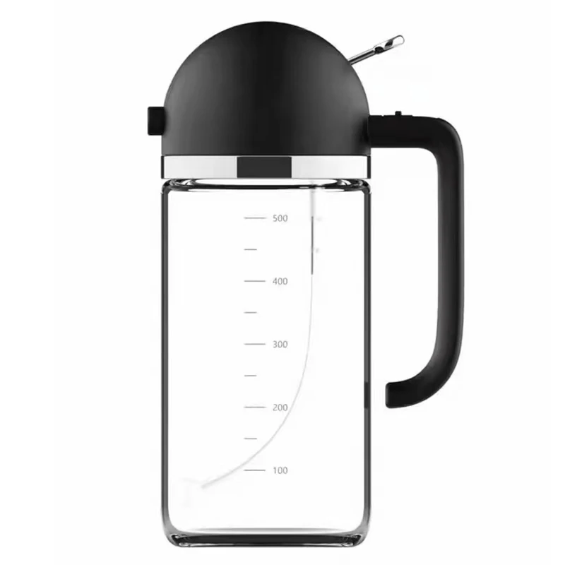 Spay evenly  BBQ Kitchen Oil Vinegar Sauce Liquid Sprayer Automatic Pour Dispenser Easy to use Press Sauce Jar