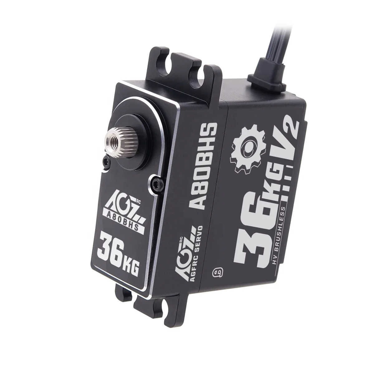 AGFRC A80BHS V2 80 г высокий крутящий момент 36 кг 0 07 сек металлическая Шестерня HV CNC программируемый бесщеточный двигатель Стандартный цифровой сервопривод для автомобиля RC