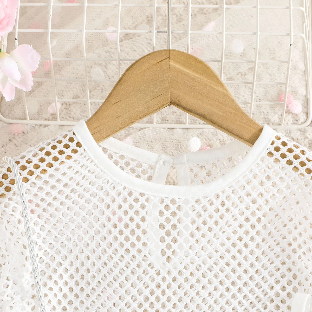 autumn summer 1 To 6 Years Old girls clothing sets Mesh long sleeves caot + sleeveless Top Shirt + Skirt fashion 3 pcs Set