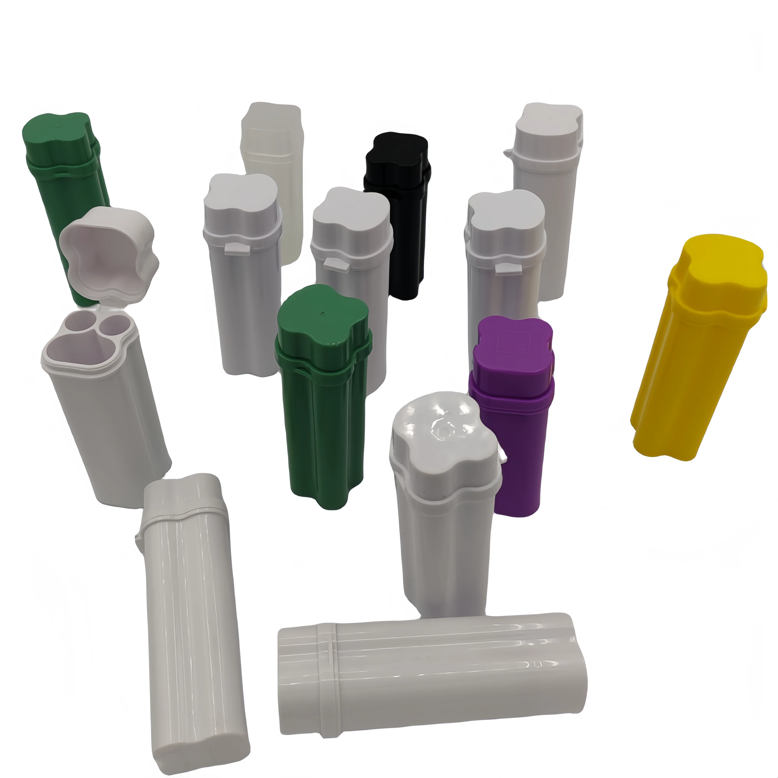 2024 Newest design 2 in 1 portable lighter storage with cover Plastic cigarette case jar tobacco case