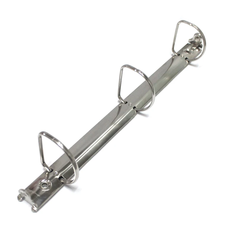 metal 3 ring binder mechanism hole binder wholesale metal silver loose leaf ring binder clip
