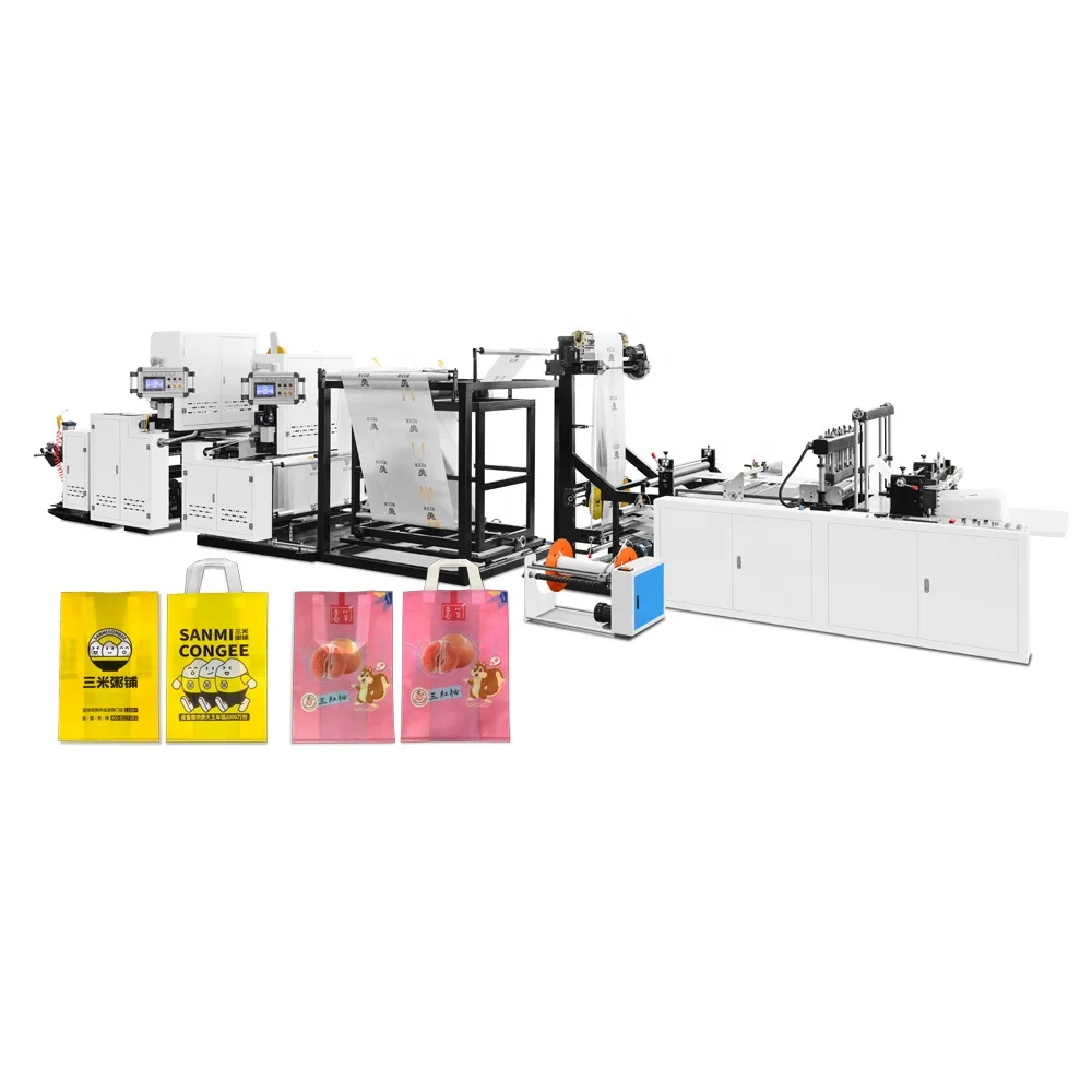 Zw-Sc600 Fully Automatic  Non Woven Polythene Bag Making Machine High Speed Non Woven Shopping Box Carry Bag Machinery