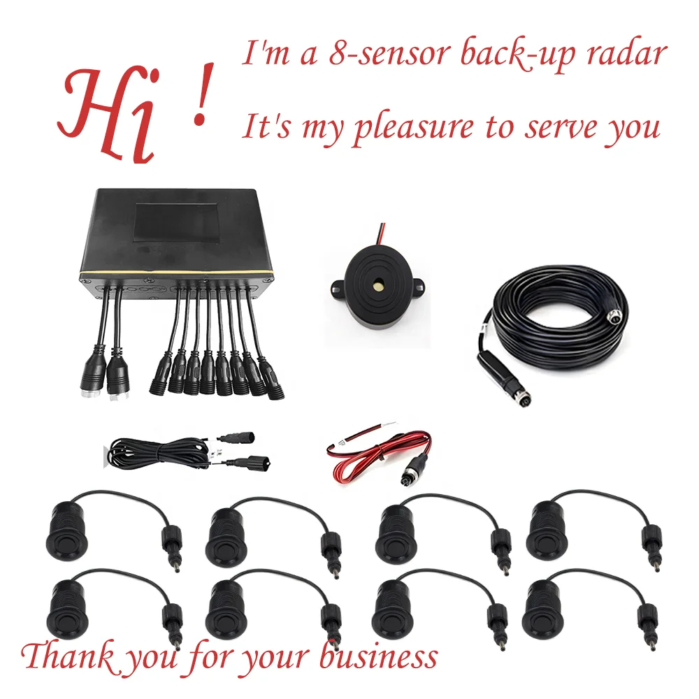 Manufacturer customized 8 parking sensor car automobile reversing backup rparking Sensor