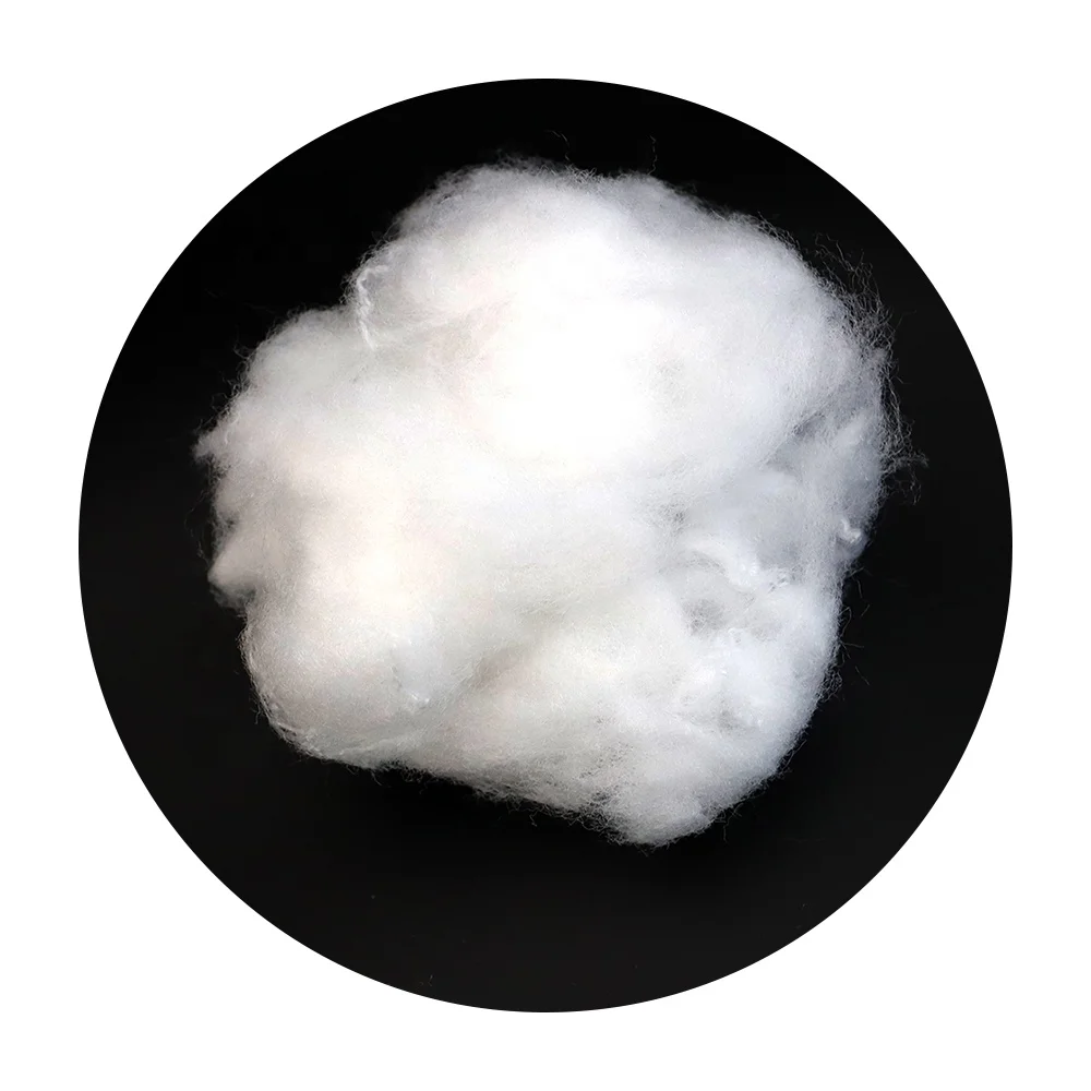 30DX51mm custom multi-functional luster high viscosity PA6 single 6 staple fiber for wool spinning
