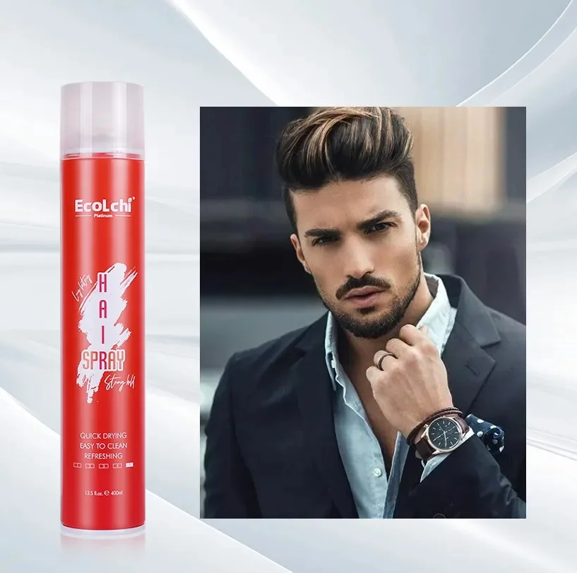 Ecolchi Customized Hair Spray Organic Herbal Argan Oil Hair Care Nourish Strong Hold Hair Styling Spray