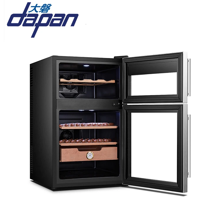 BCC-69D Dual zone two purpose thermoelectric semi-conductor humidor cabinet electrical cigar