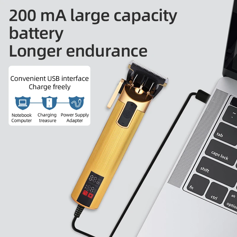 VOAUN V-807 electric hair clippers mens cordless trimmer rechargeable hair clipper oil head hair trimmer