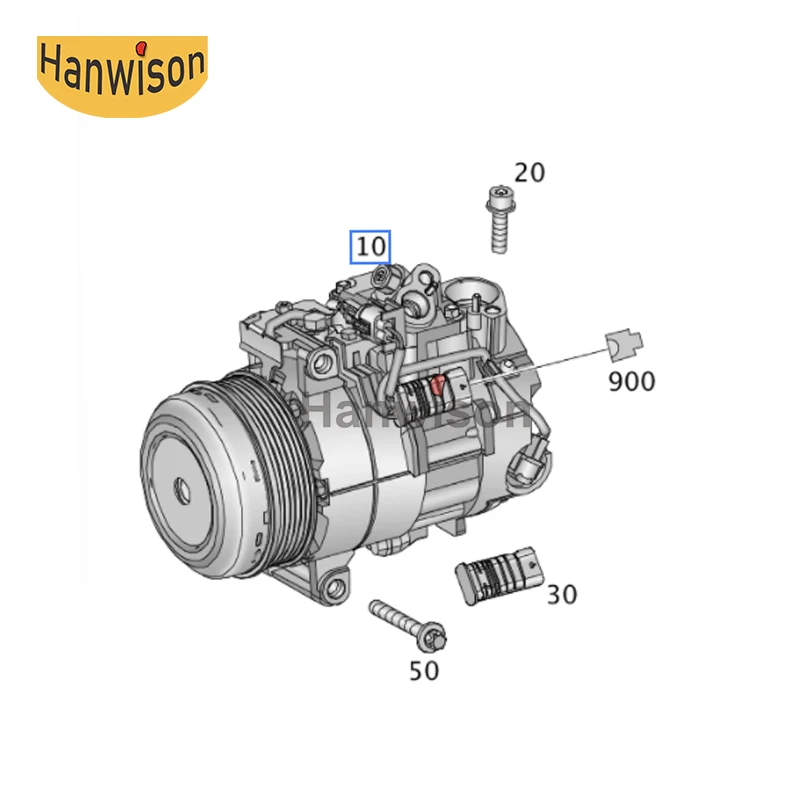 Auto Conditioning System Air Conditioning Compressor For Mercedes Benz GL ML GLS GLE 0008309800