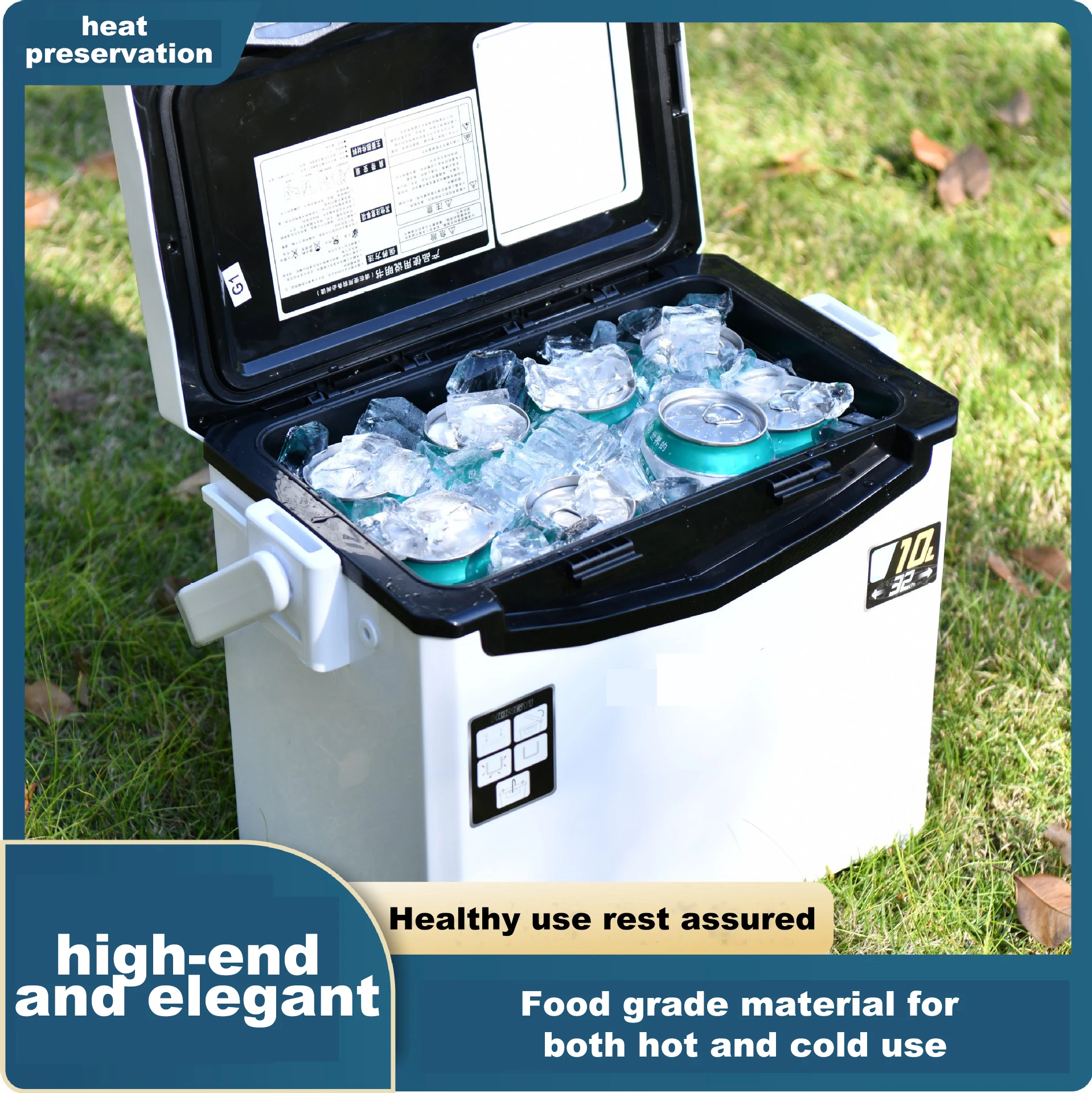 Portable take-out freezer Car outdoor ice bucket freezer Fishing home light luxury fresh-keeping box incubator