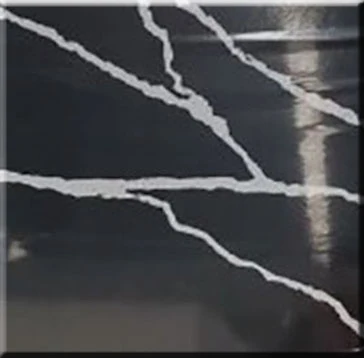 
Factory price black quartzite slabs with white veins 