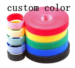 100%Nylon Reuse Fasteners Black Self-AdhesiveBack To Back Hook And Loop