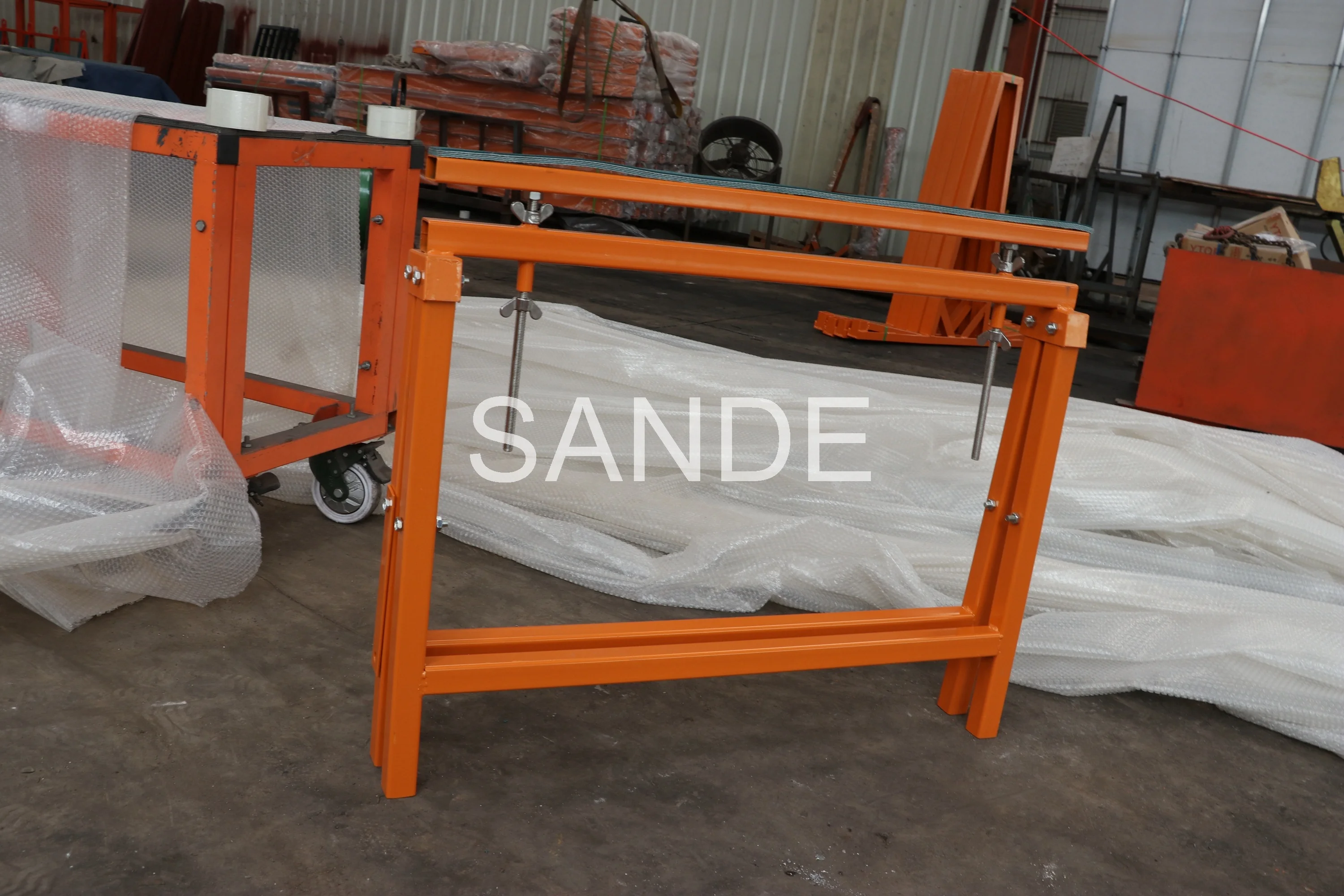 SANDE Hot Sale Metal Trestle Work Bench Stand Wooden Saw Horse Stainless Steel Saw Horses