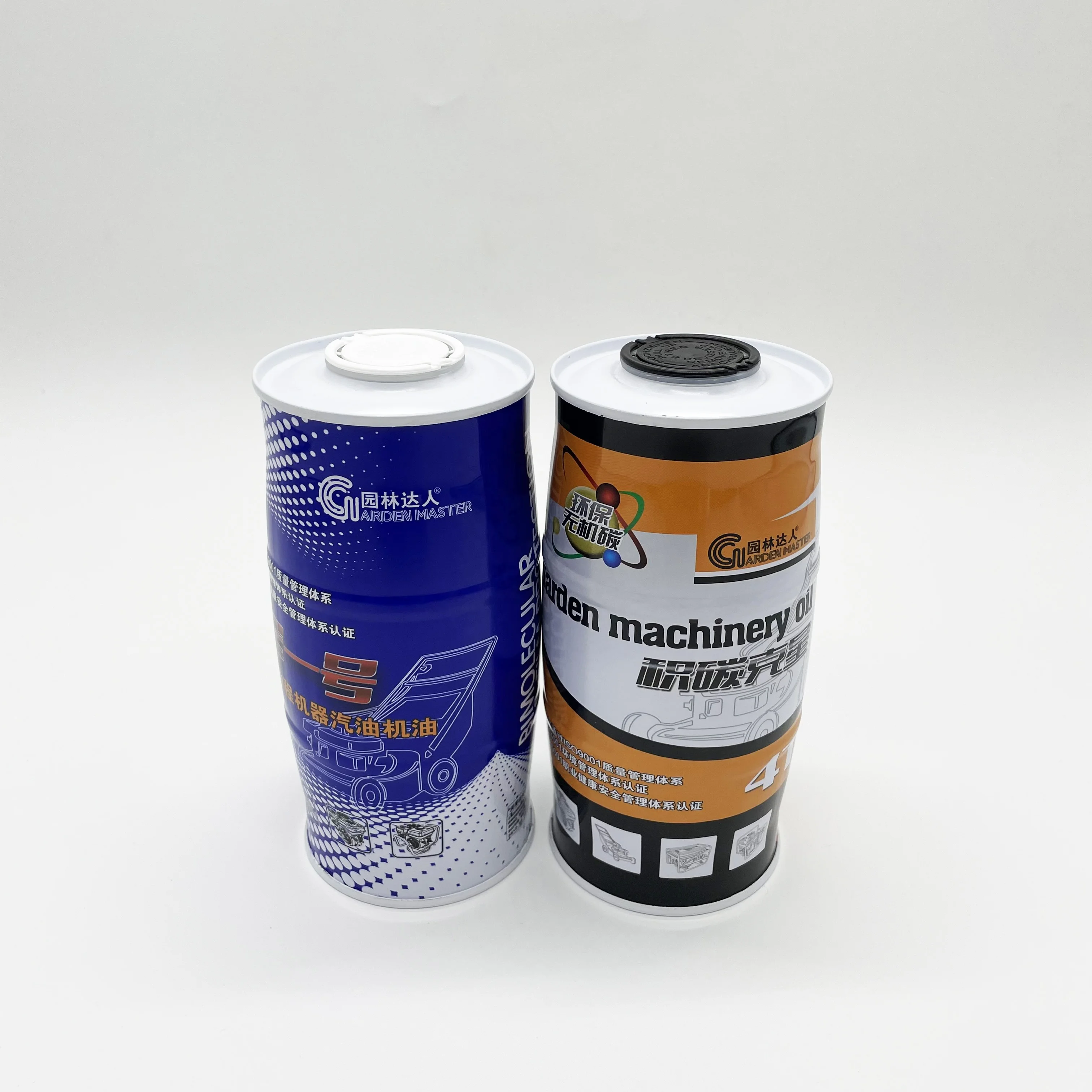Metal package tank for engine oil metal tin cans with spout