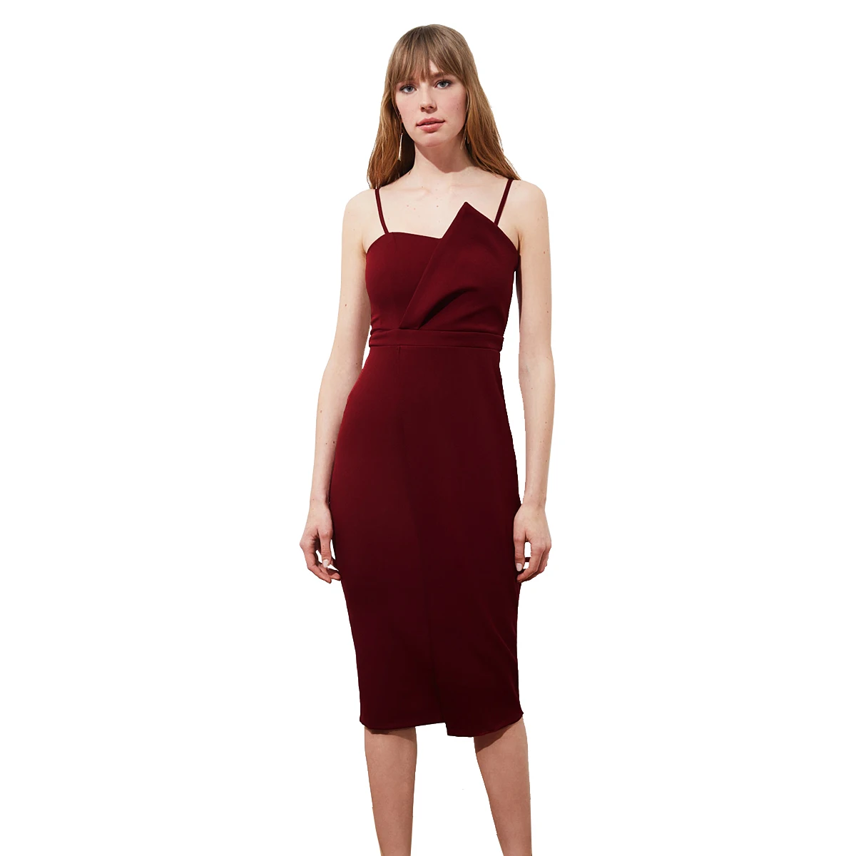 Best Seller Sleeveless Party Dress Irregular Solid Bodycon Dress For Women
