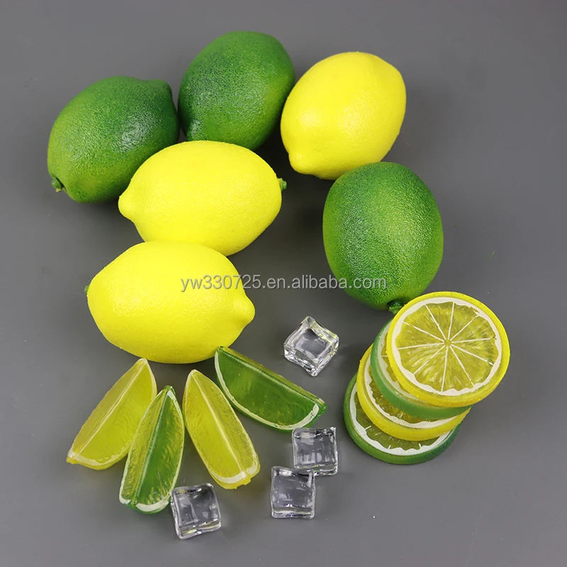 Premium Simulation Lemon Slices Decorative Fruit Pieces for Home Accents Props Collectibles and Toys