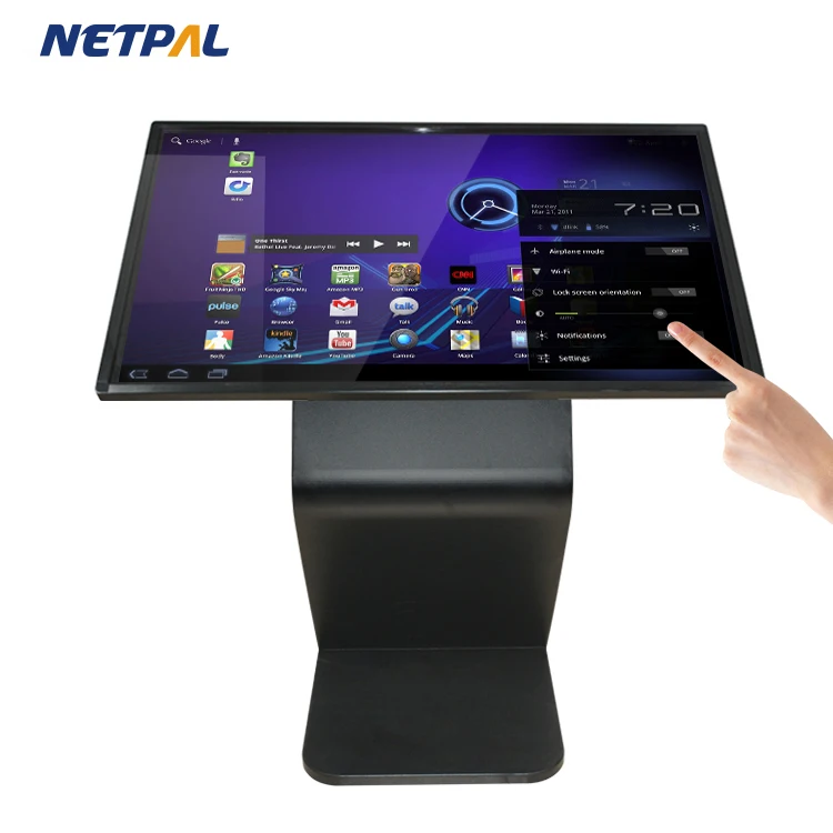 
49 inch HD display all in one self service interactive kiosk touch screen lcd advertising players 
