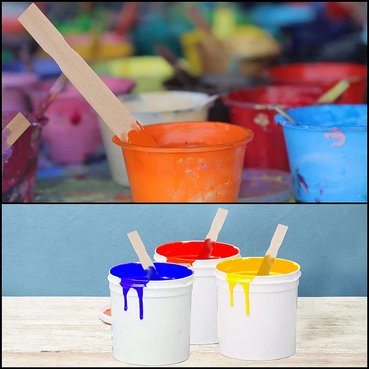 Wholesale wooden paint mixing sticks wooden sticks in paint mixing sticks For Mixing Paint For Art Project