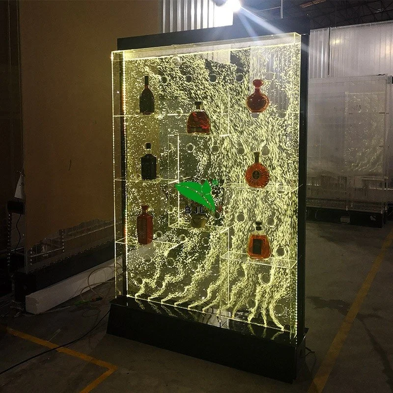 
Modern Design Color Changing Home Acrylic Bubble Wall LED Bar Cabinet 