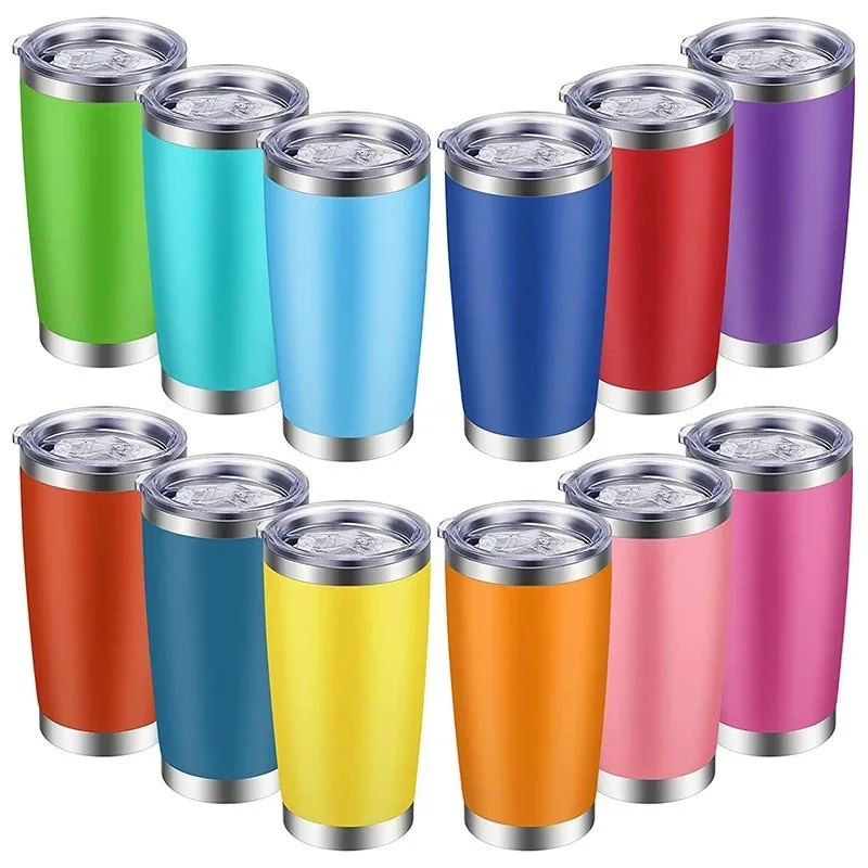 Wholesale Custom Logo Double Wall 304 Stainless Steel Insulated Vacuum Tumbler Cup 20oz Coffee Mug Wine Tumble