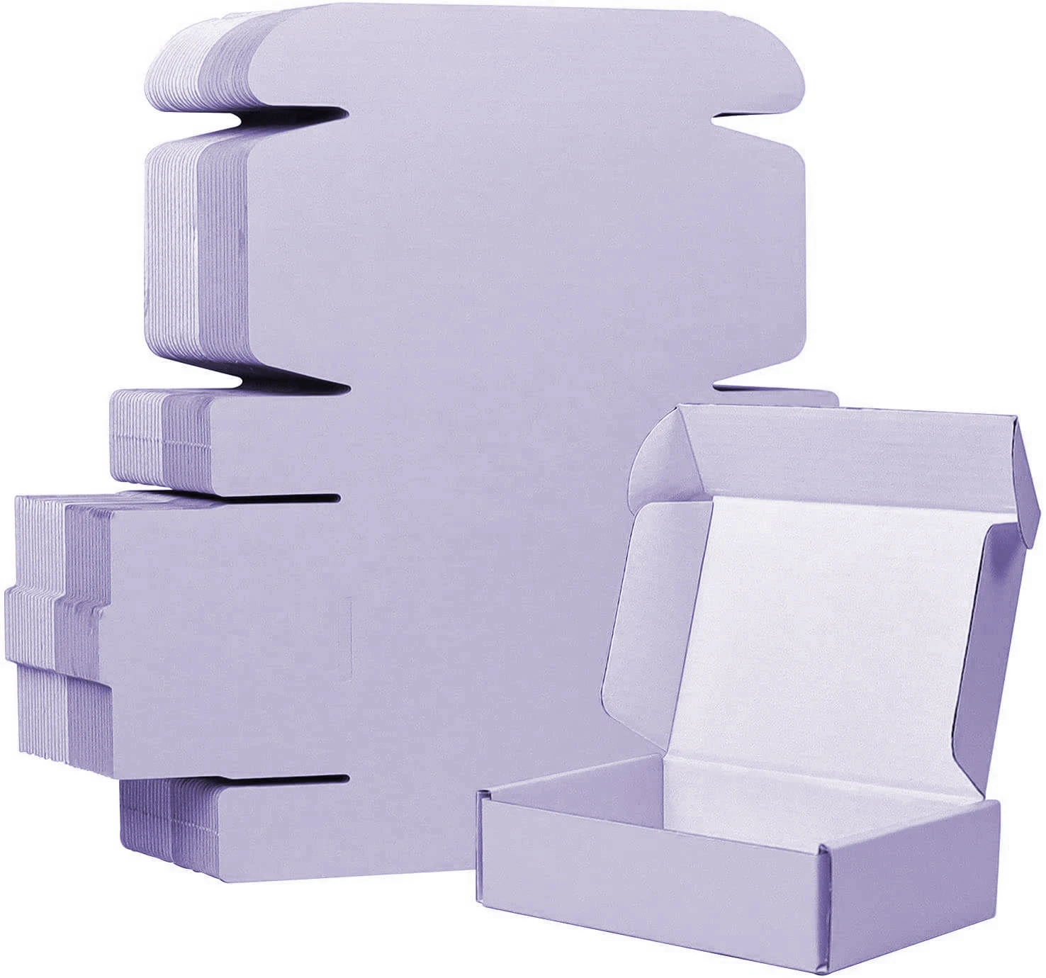 Custom Logo Purple Shipping Boxes for Small Business Small Corrugated Mailer Cardboard Boxes for Packaging Gift Boxes