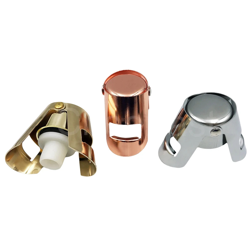 Cheerfast Accessories Stainless Steel Sparkling Wine Bottle Plug Sealer Bubbly Stopper Bottle Champagne Black Champagne Stopper