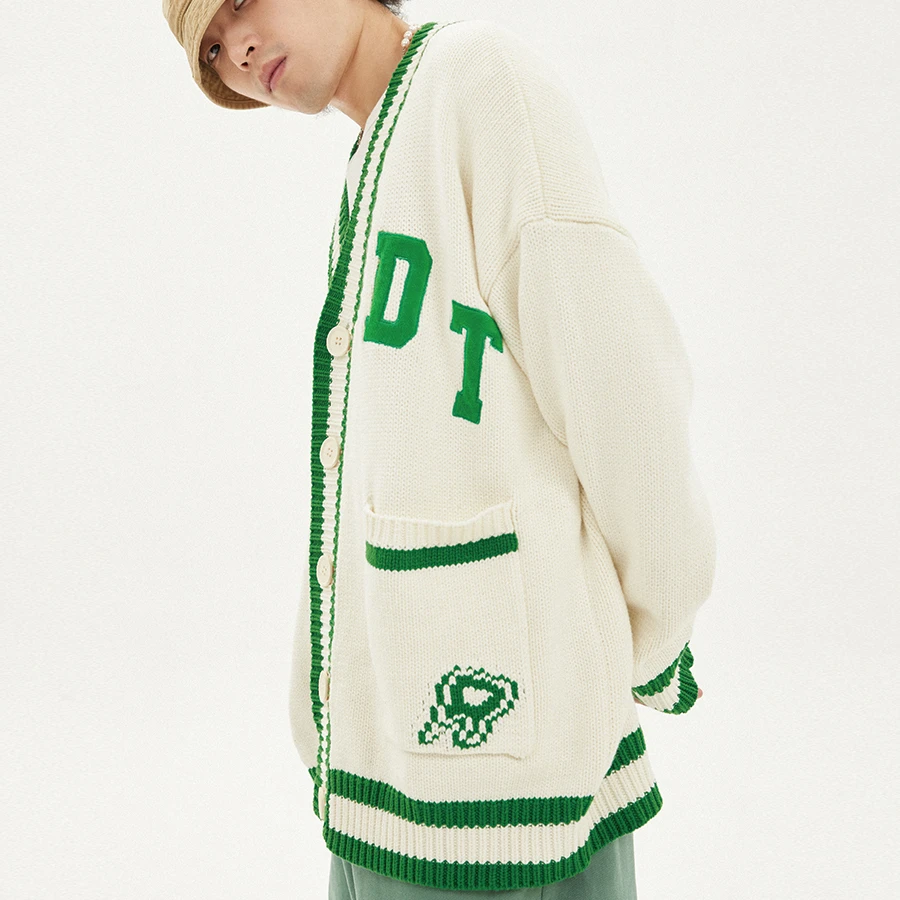 Осень-зима 2020, мужской повседневный вязаный свитер с длинным рукавом и логотипом на заказ