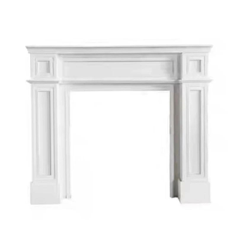 INNOVA home french style indoor fireplace surround white color wood mantel shelf manufacturer