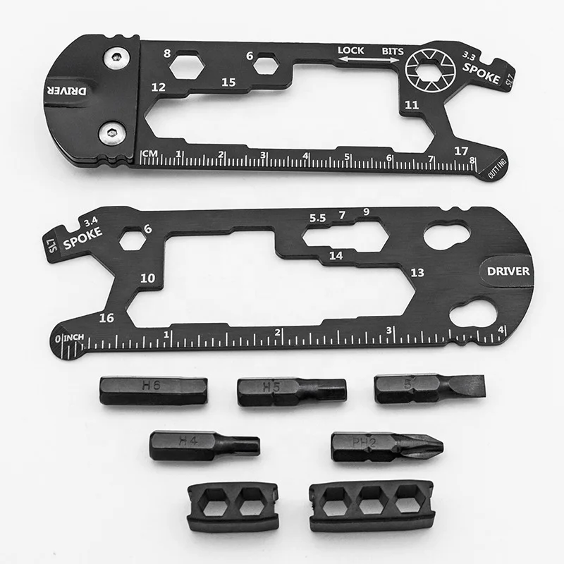 Hot Selling Durable Bike Repair Multitool  Edc Bicycle Repair Tool Wrench Hex Spoke Cycling Screwdrivers