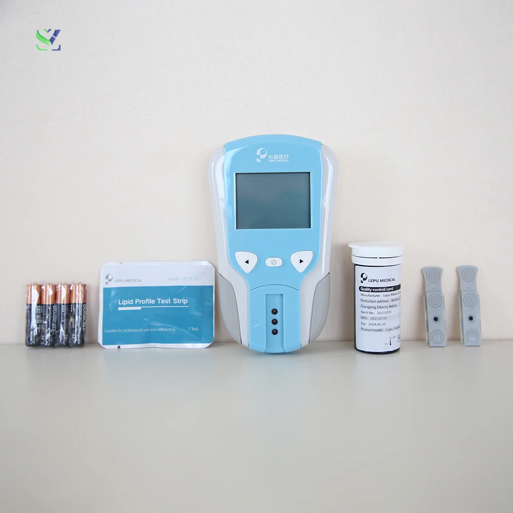 SZ Portable self-test Lipid Profile Meter Blood For Cholesterol Testing Machine Equipment Cholesterol Test Kit