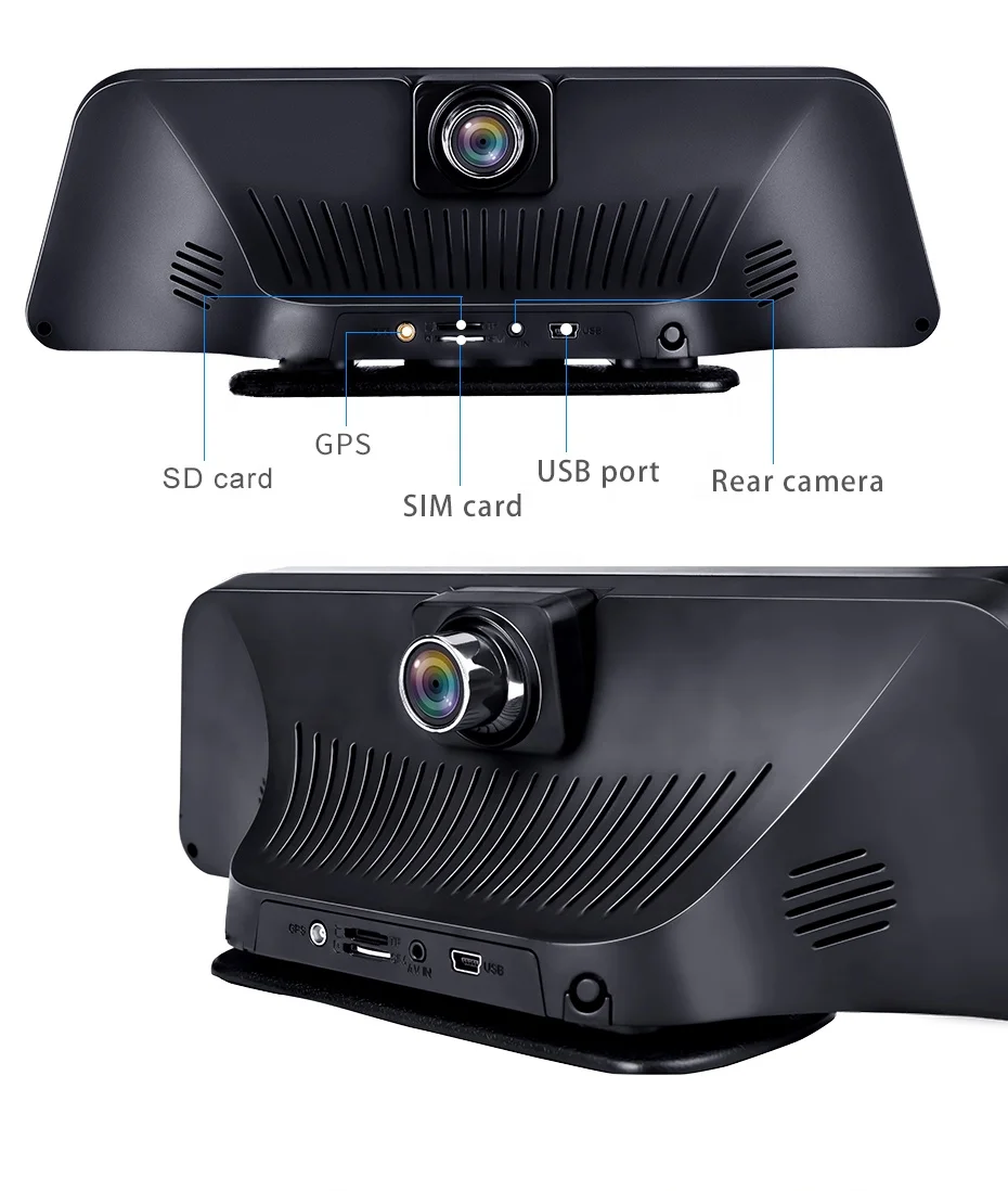  4G ADAS приборной панели автомобиля FHD 1080P 10 дюймовый IPS экран с двумя объективами Android 8 1 автомобильный видеорегистратор ик ночного видения GPS wi-fi камера заднего вида firstscene