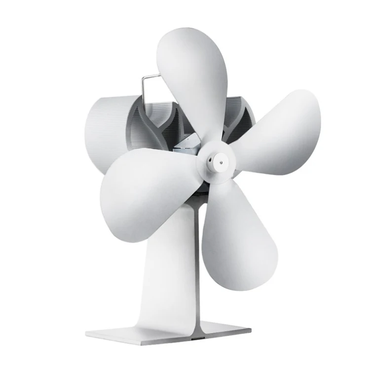 Household Mini Silent Heat Powered Wood Stove Fireplace Fan For Hotel