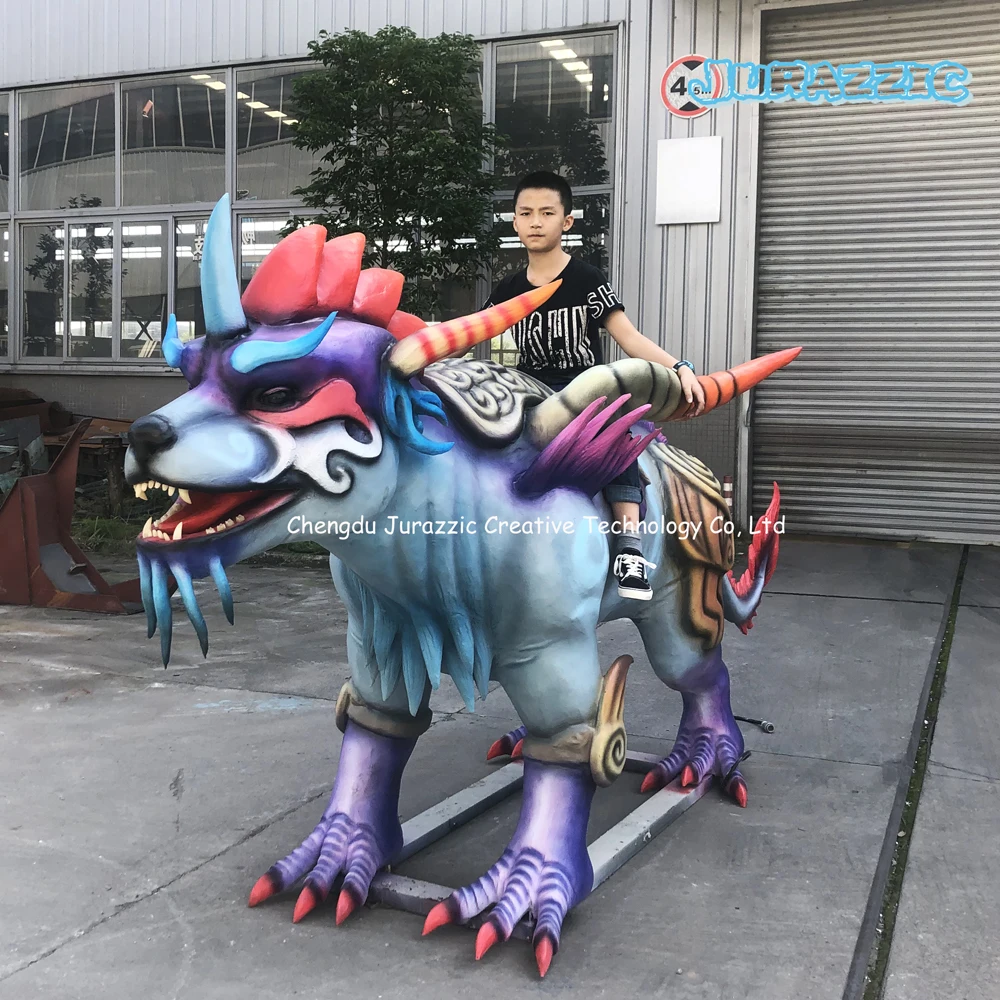 3D Animatronic Animal Ride Tiger Monster Western Dragon High Quality Animated Lifelike Realistic Robotic Artificial Replica