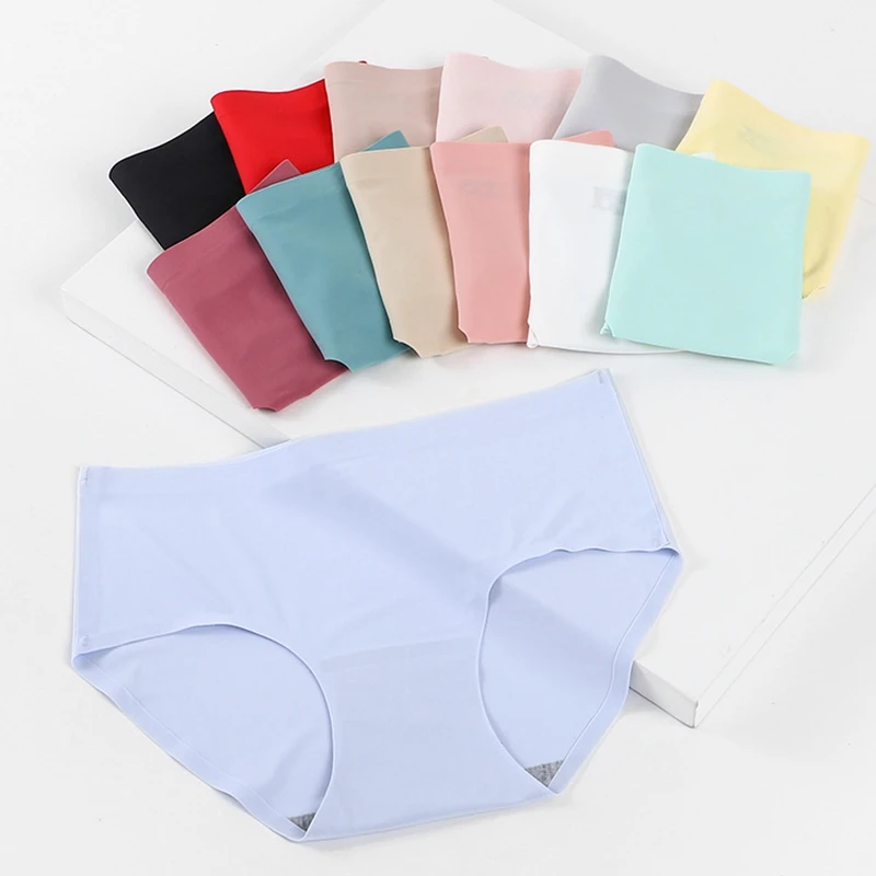 FF1646 No Show Panties Invisibles Briefs Soft Stretch Bikini Underwears Seamless Underwear for Women