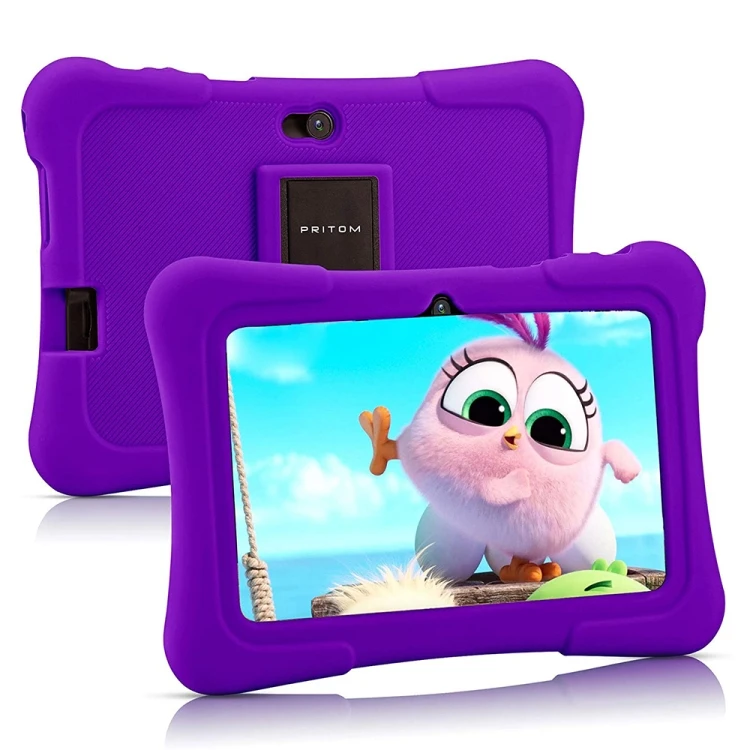 Hot Sale Original Pritom K7 Kids Education Tablet PC Android 10 Support 2.4G WiFi / Bluetooth / Dual Camera 7.0 inch 1GB+16GB