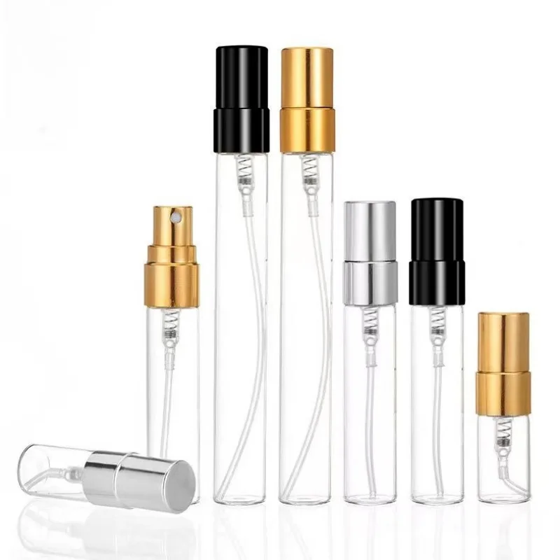 2ml 3ml 5ml 10ml Glass Perfume Bottle Empty Refillable Spray Bottle Small Perfume Atomizer Perfume Empty Vials Test Glass Bottle