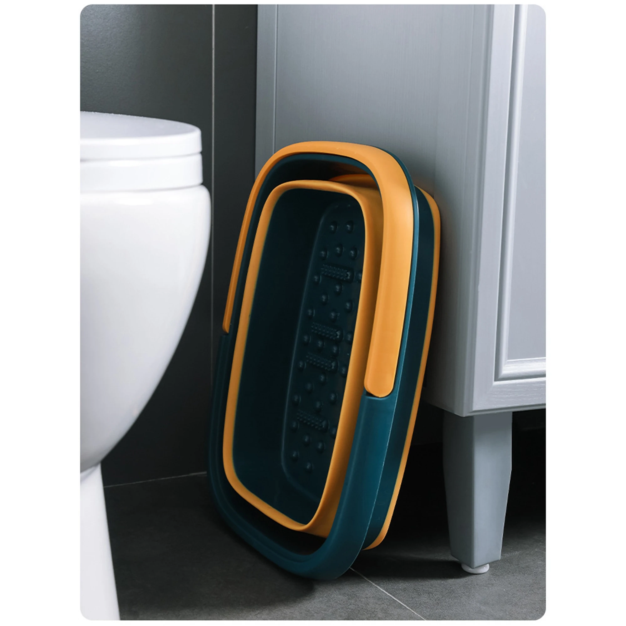 15L Folding Foot Bath Bucket Household High Calf Barrel Travel Portable Footbath Massage Foldable Feet Bath Basin