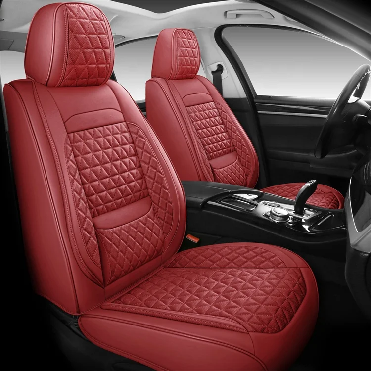 Wellfit designer blackleather car seats cover full set US universal car seat covers full set luxury