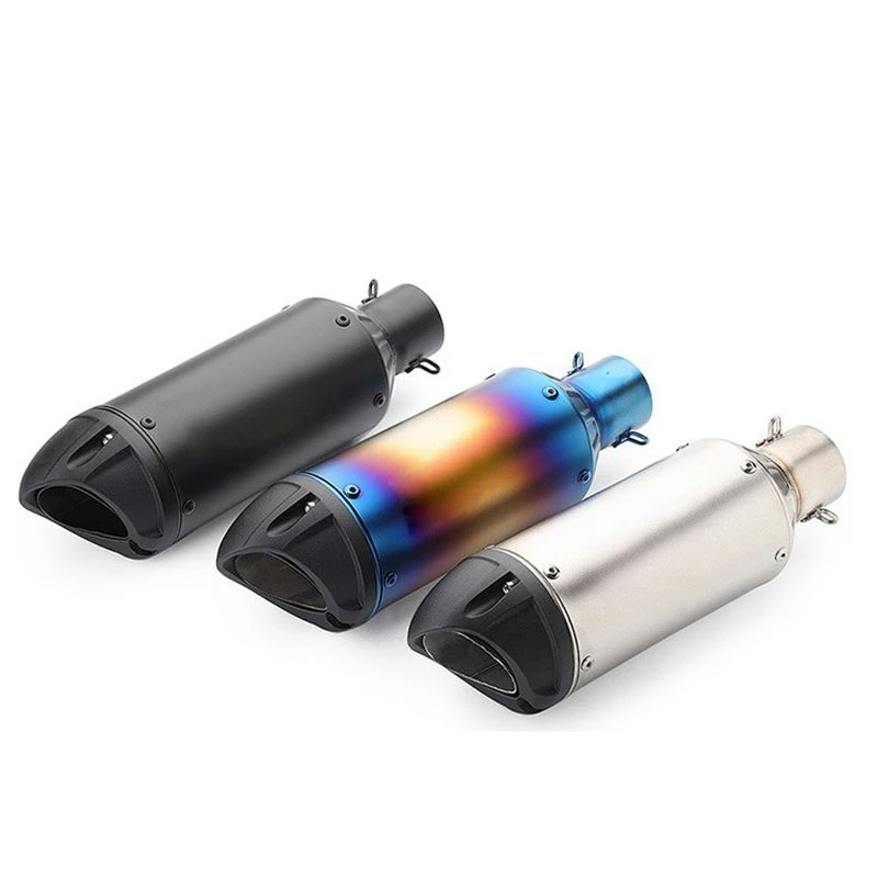 51MM Universal Motorcycle Exhaust pipe Muffler For MT07 MT09 R1 R6 For Moto Dirt Bike Scooter