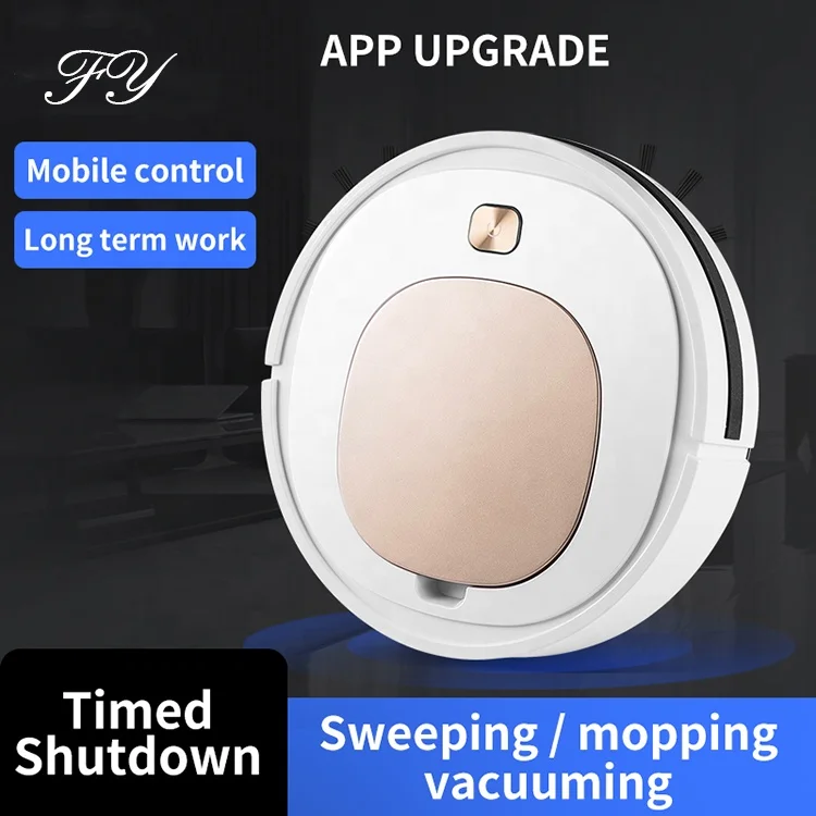 2022 wholesale New Smart Cleaning Robot USB 1500mAh White Dust Removal Robot Multifunctional 3 in 1 Indoor Robot Vacuums