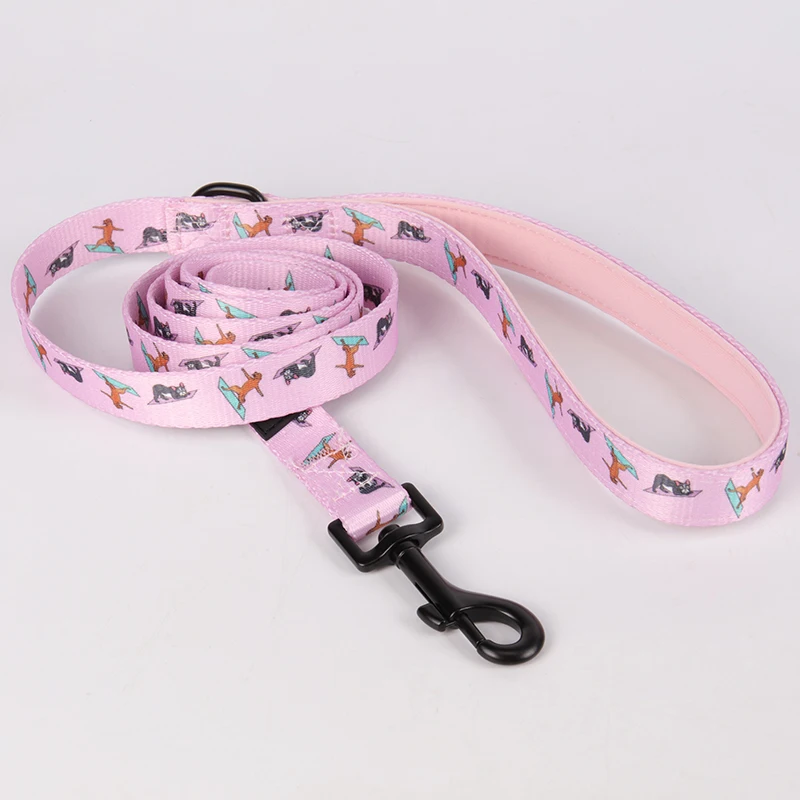 OKEYPETS Wholesale Luxury Print Puppy Lead Pet Standard Size Customize Pattern Dog Leash Pet Accessories