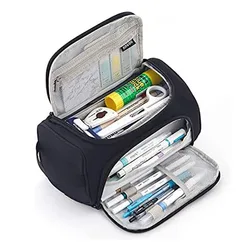 Customized Large Capacity  Storage Pouch gift Marker Zipper Pen Pencil bags Case Bulk Stationery Holder pouch With Zipper