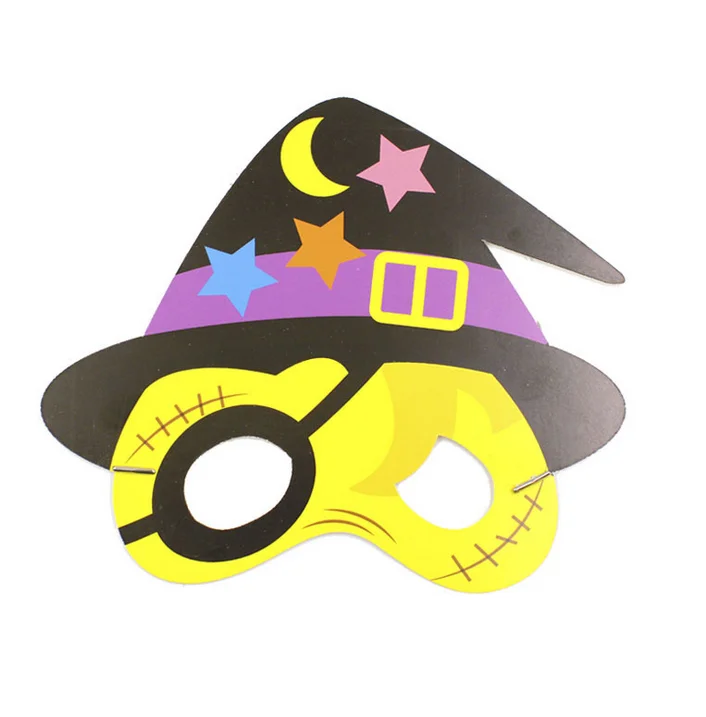 DIY cartoon Halloween mask handmade paper party masquerade mask for kids