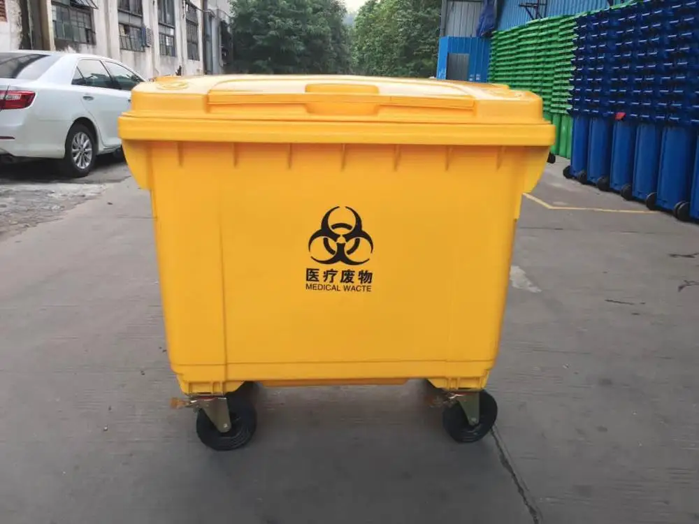 Hot selling HDPE Large Plastic Dustbin Trash Cans Waste Bins with low price