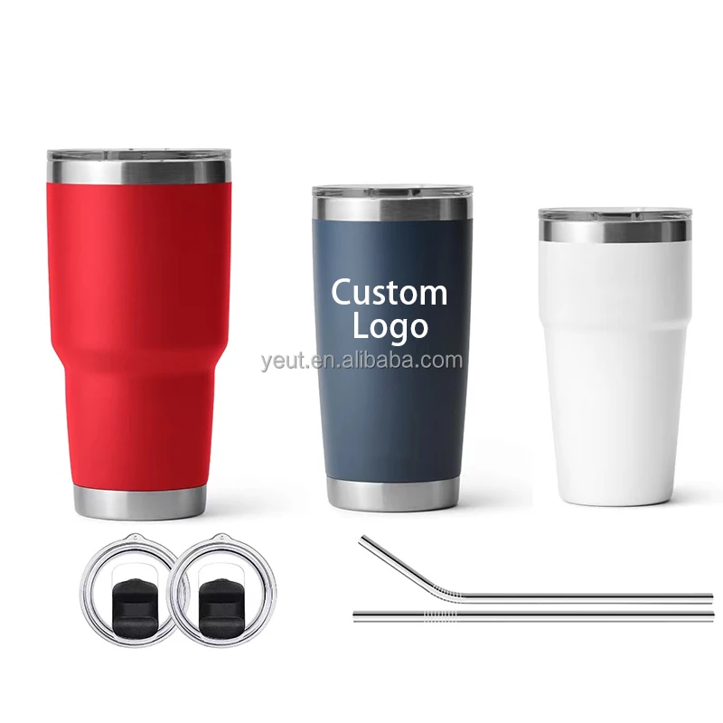 Wholesale Customized Logo 20oz/30oz Stainless Steel Tumbler Vacuum Insulated Tumblers Double Walled Travel Tumbler Mugs